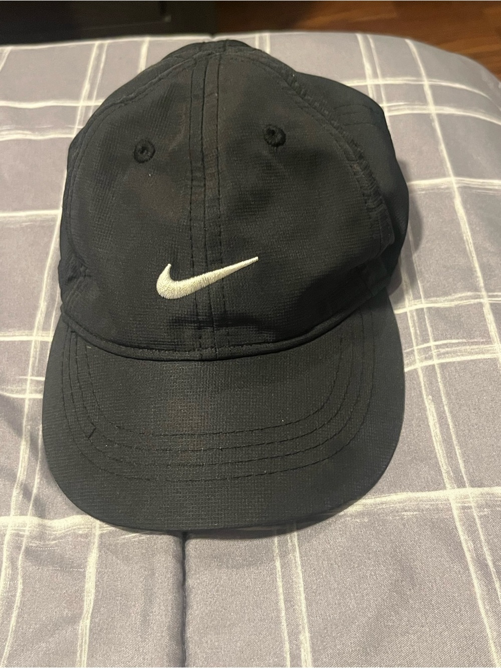 Nike Black Baseball Cap with White Swoosh